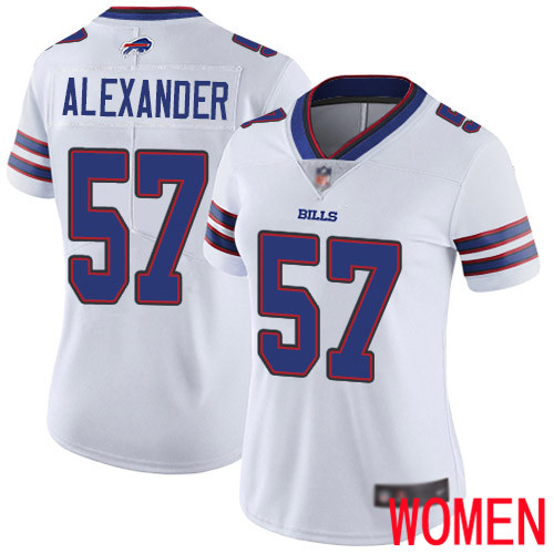 Women Buffalo Bills #57 Lorenzo Alexander White Vapor Untouchable Limited Player NFL Jersey->women nfl jersey->Women Jersey